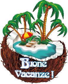 Messagi Italiano Buone Vacanze Sfondo trasparente 23 