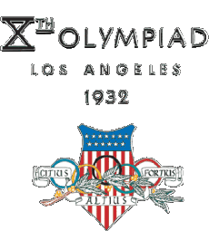 Los Angeles1932-Sport Olympische Spiele Geschichte Logo 