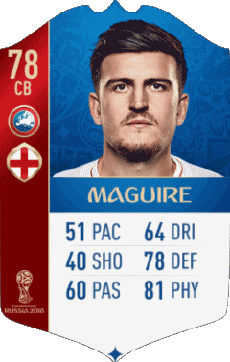 Multi Média Jeux Vidéo F I F A - Joueurs Cartes Angleterre Harry Maguire 