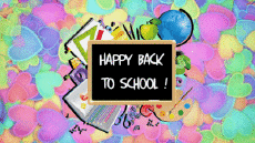 Nachrichten Englisch Happy Back to School Animierter Hintergrund 007 