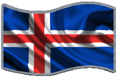 Banderas Europa Islandia Rectángulo 