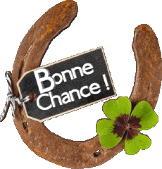 Messages French Bonne Chance Transparent Background 02 