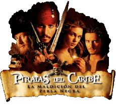 Multimedia Film Internazionale Pirati dei Caraibi La Maledizione della prima luna Logo Spagnolo 