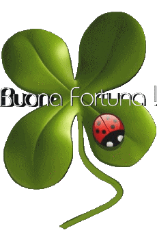 Messagi Italiano Buona Fortuna Sfondo trasparente 01 