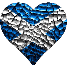 Banderas Europa Escocia Corazón 