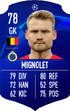 Multimedia Videospiele F I F A - Karten Spieler Belgien Simon Mignolet 
