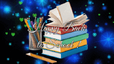 Messagi Inglese Happy Back to School Sfondo animato 008 