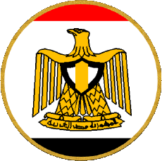 Flags Africa Egypt Round 