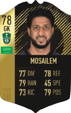Multi Média Jeux Vidéo F I F A - Joueurs Cartes Arabie Saoudite Yasser Al Mosailem 