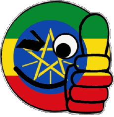 Flags Africa Ethiopia Smiley - OK 