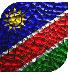 Bandiere Africa Namibia Quadrato 