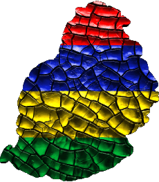 Drapeaux Afrique Maurice Carte 