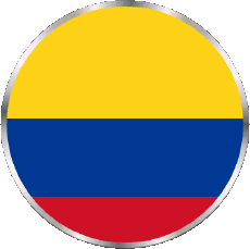 Banderas América Colombia Rond 