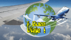 Messages Spanish Buen Viaje Animated Background 001 