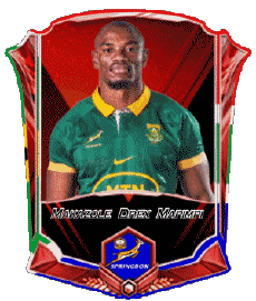 Sports Rugby - Joueurs Afrique du Sud Equipe 2025 Makazole Drex Mapimpi 