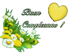 Nachrichten Italienisch Buon Compleanno Floreale Transparenter Hintergrund 010 