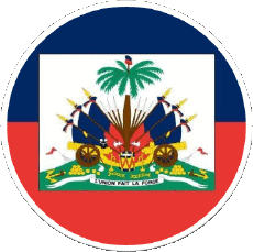 Drapeaux Amériques Haïti Rond 