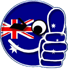 Banderas Oceanía Australia Nacional Smiley - OK 