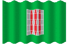 Fahnen Europa Italien Umbria Welligkeit 