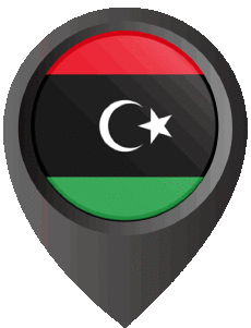 Flags Africa Libya Epingle de Localisation 