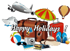 Mensajes Inglés Happy Holidays Fondo transparente 27 