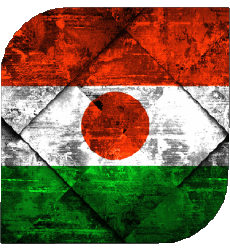 Fahnen Afrika Niger Platz 