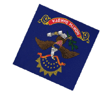 Fahnen Amerika U.S.A - States Dakota North Kugel - Würfel 