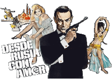 Multi Média Cinéma International James Bond 007 Bons Baisers de Russie Logo Espagnol 