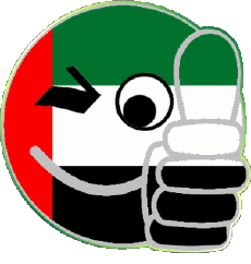 Flags Asia United Arab Emirates Smiley - OK 