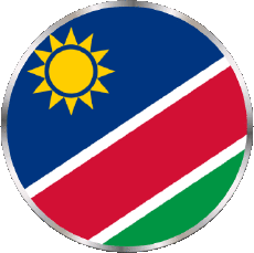 Drapeaux Afrique Namibie Rond 