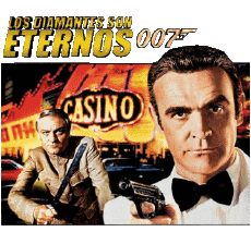 Multimedia Film Internazionale James Bond 007 Una Cascata di diamanti Logo Spagnolo 