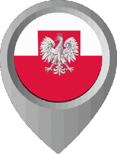 Banderas Europa Polonia Marcador de ubicación 