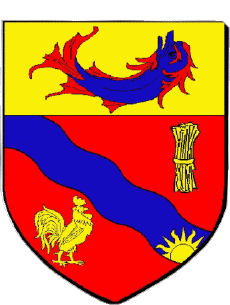 Blasón-Banderas Francia Departamentos - Ciudades 69 FEYZIN Blasón