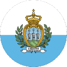 Bandiere Europa San Marino Tondo 