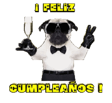 Mensajes Español Feliz Cumpleaños Animales 001 