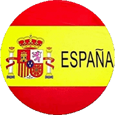 Drapeaux Europe Espagne Rond 