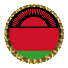 Flags Africa Malawi Round - Rings 