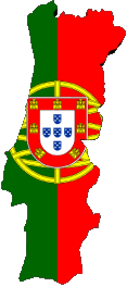 Banderas Europa Portugal Mapa 