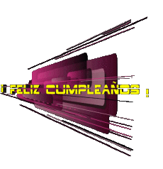 Messages Spanish Feliz Cumpleaños Abstracto - Geométrico Transparent Background 020 