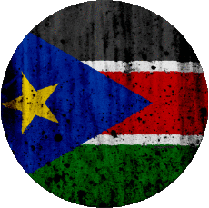 Fahnen Afrika Südsudan Rond 