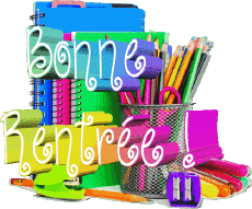 Messages French Bonne Rentrée Transparent Background 014 