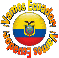 Messages Espagnol Vamos Ecuador Bandera 