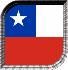 Flags America Chile Square 