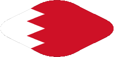 Fahnen Asien Bahrain Oval 