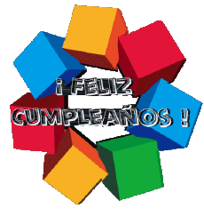 Nachrichten Spanisch Feliz Cumpleaños Abstracto - Geométrico 004 