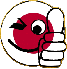 Banderas Asia Japón Smiley - OK 