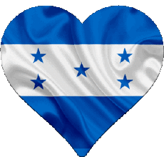 Fahnen Amerika Honduras Herz 