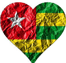 Bandiere Africa Togo Cuore 
