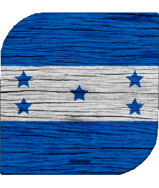 Drapeaux Amériques Honduras Carré 