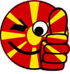 Bandiere Europa Macedonia Faccina - OK 